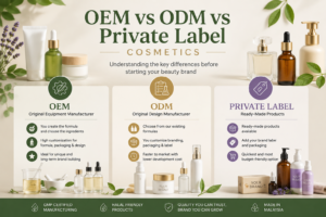 Difference Between OEM, ODM & Private Label Cosmetics